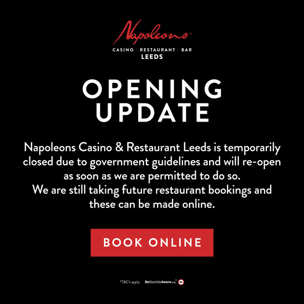 Napoleon casino leeds menu specials