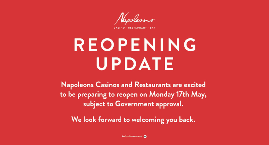 Napoleons Casinos and Restaurants Reopening – Plan Your Next Get-Together with Us - Reopening - Napoleons Casinos & Restaurants
