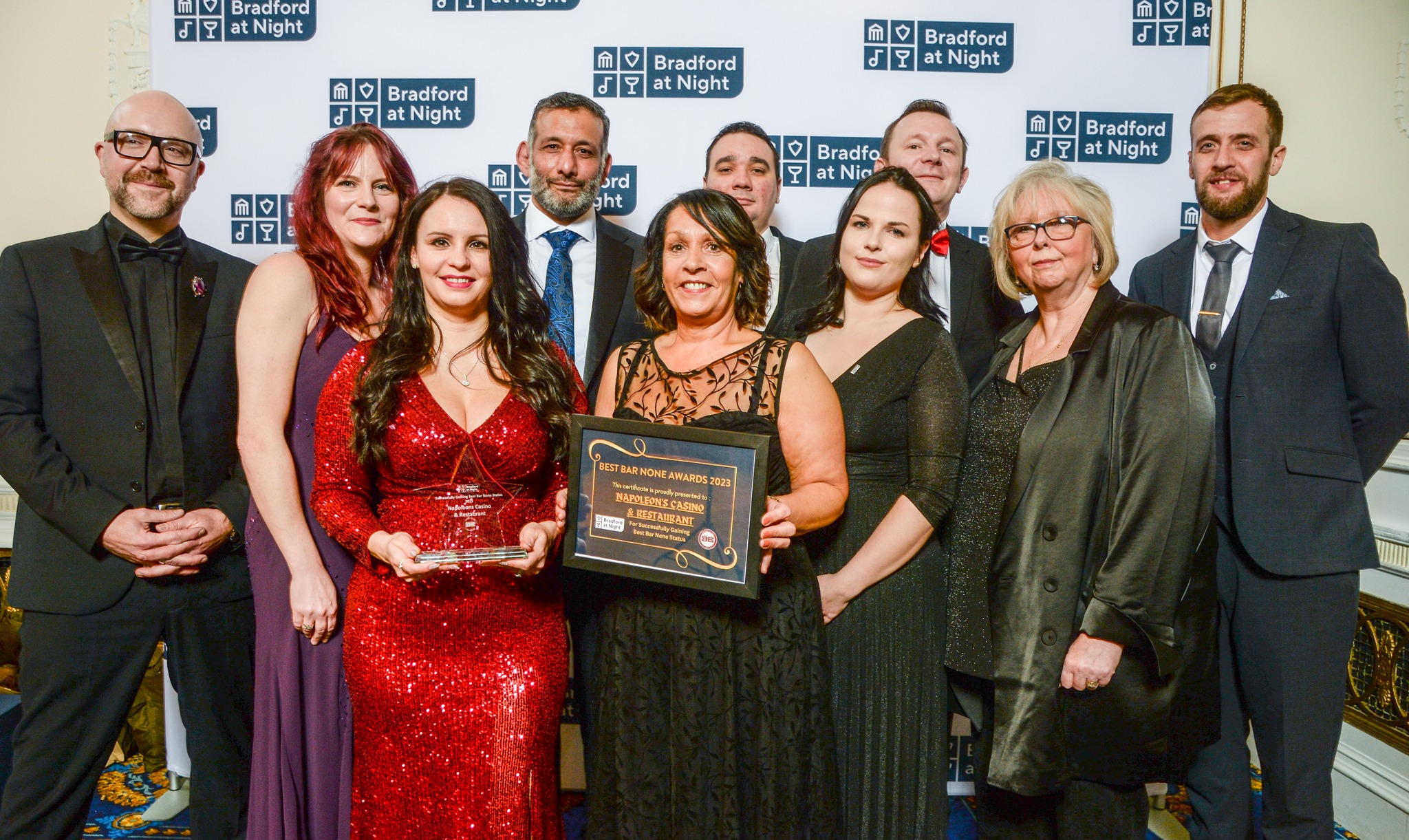 Napoleons Casino takes home Best Bar None Awards in Bradford -  - Napoleons Casinos &amp; Restaurants