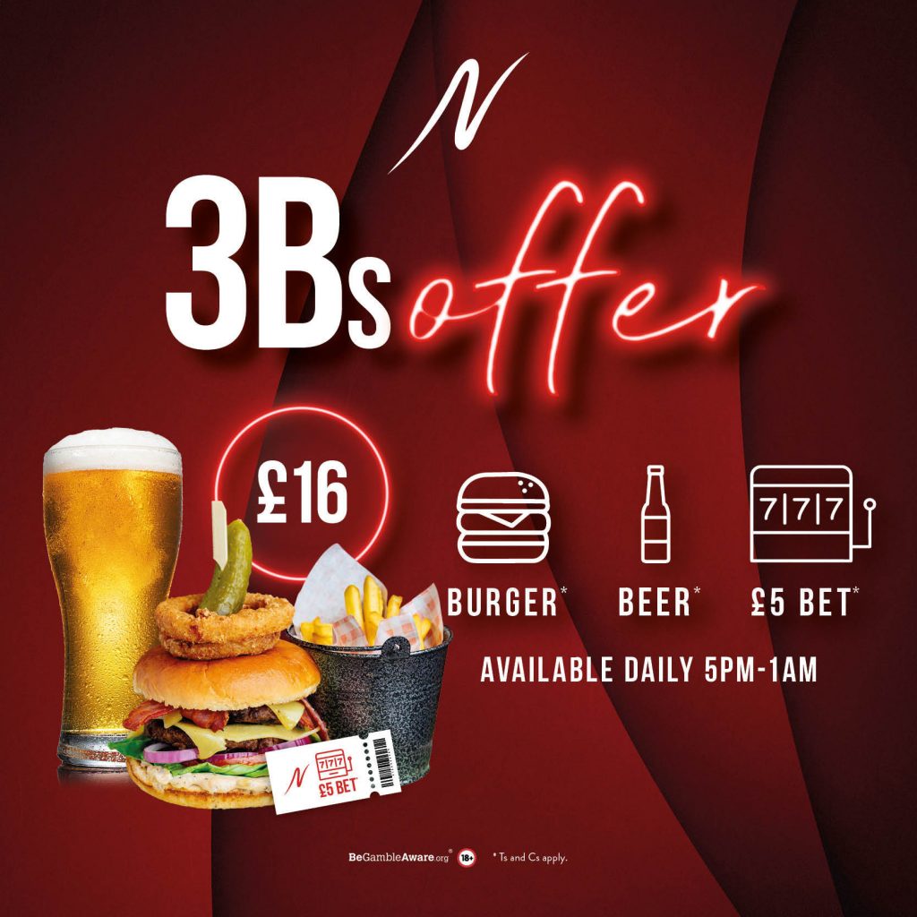 3Bs Offer Bradford - 3Bs Offer - Napoleons Casinos & Restaurants