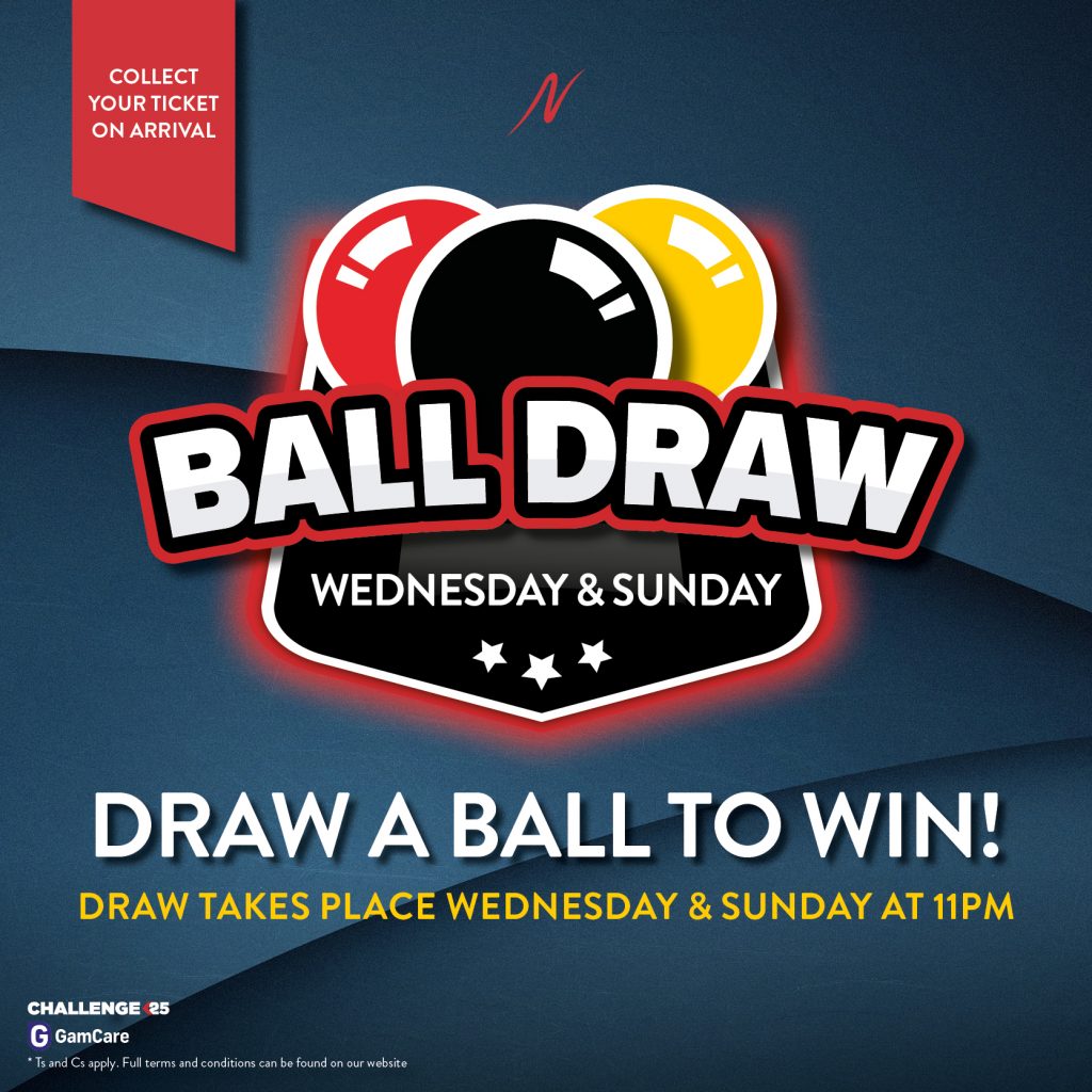 Ball Draw Wednesday & Sunday - Ball Draw - Napoleons Casinos & Restaurants