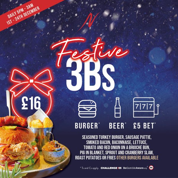 Festive 3B's - 3 Small Plates - Napoleons Casinos & Restaurants
