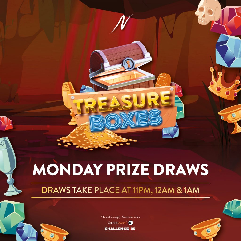 Treasure Boxes Prize Draw -  - Napoleons Casinos & Restaurants