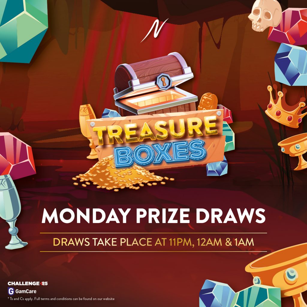 Treasure Boxes Prize Draw - Treasure Boxes Prize Draw - Napoleons Casinos & Restaurants