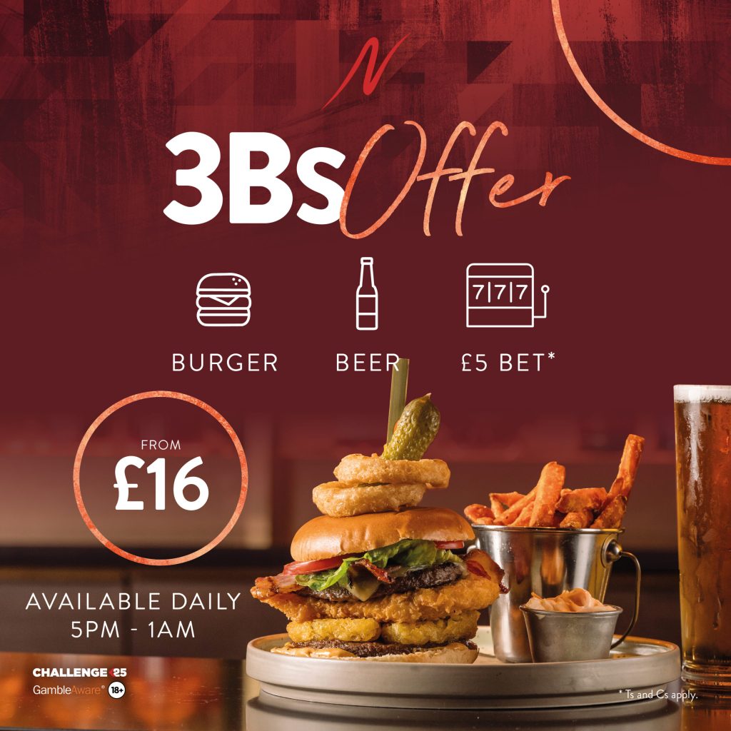 3Bs Offer Bradford - 3Bs Offer - Napoleons Casinos & Restaurants