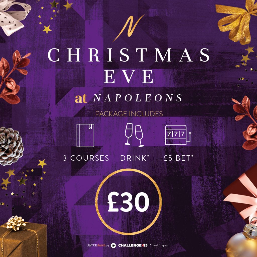 Christmas Eve Bradford -  - Napoleons Casinos & Restaurants