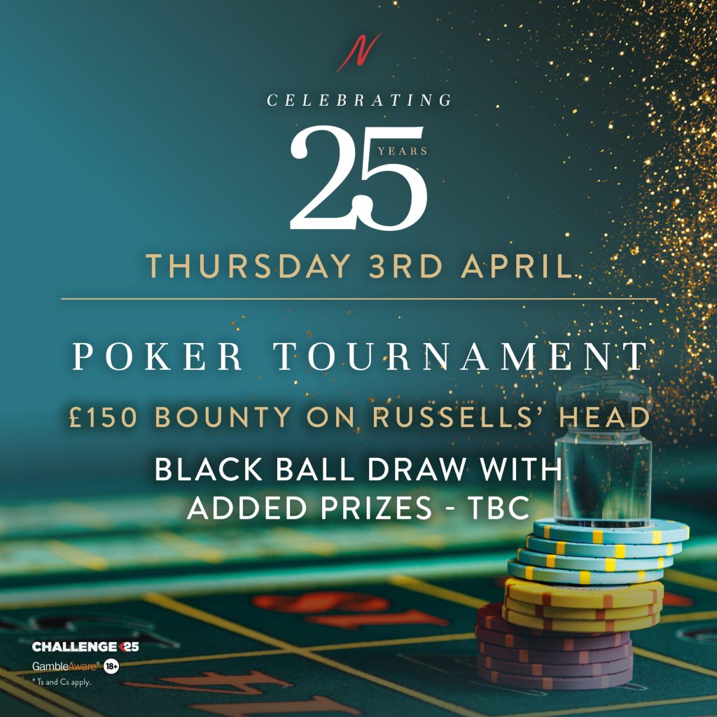 25th Anniversary Poker Tournament -  - Napoleons Casinos & Restaurants