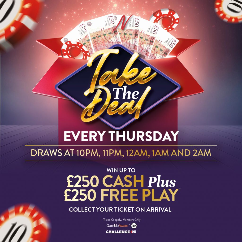 Take The Deal - Take the Deal, Prize Draw - Napoleons Casinos & Restaurants