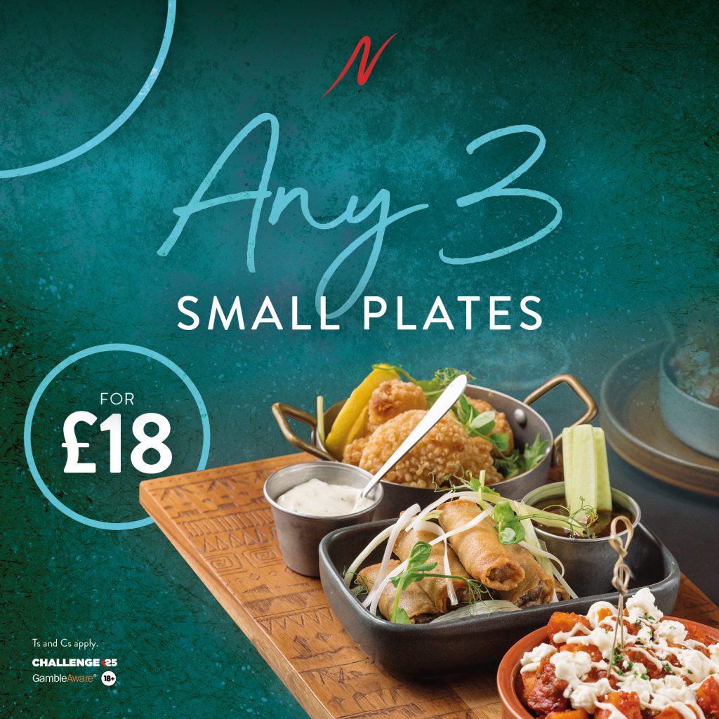 3 Small Plates for £18 - 3 Small Plates - Napoleons Casinos & Restaurants