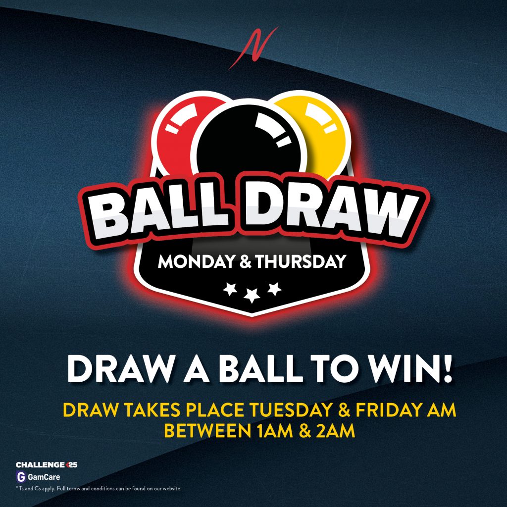 Ball Draw - Ball Draw Monday & Thursday - Napoleons Casinos & Restaurants