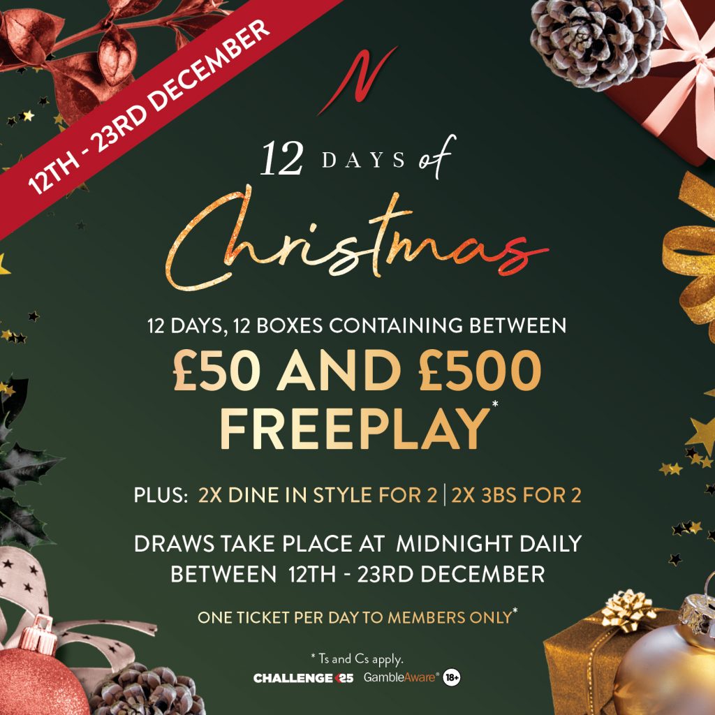 12 Days of Christmas -  - Napoleons Casinos & Restaurants