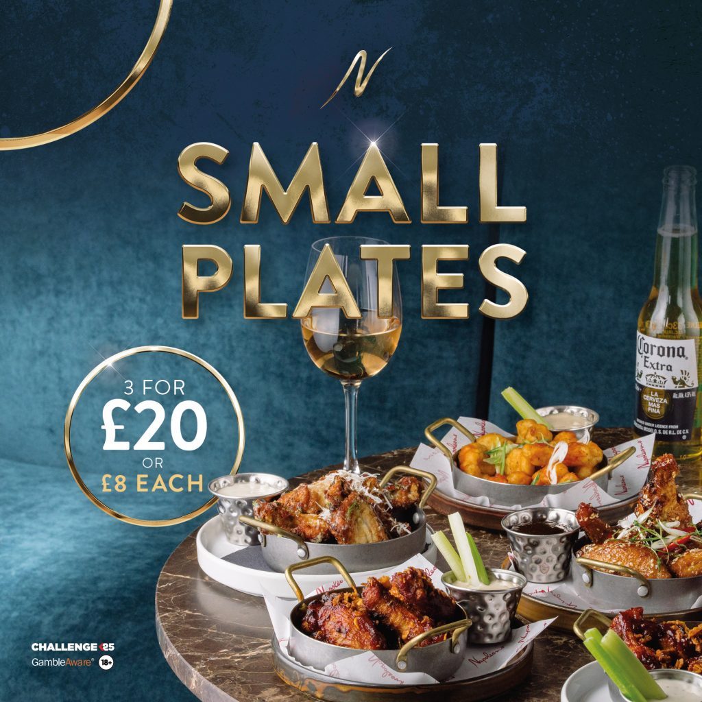 3 Small Plates for £18 - 3 Small Plates - Napoleons Casinos & Restaurants