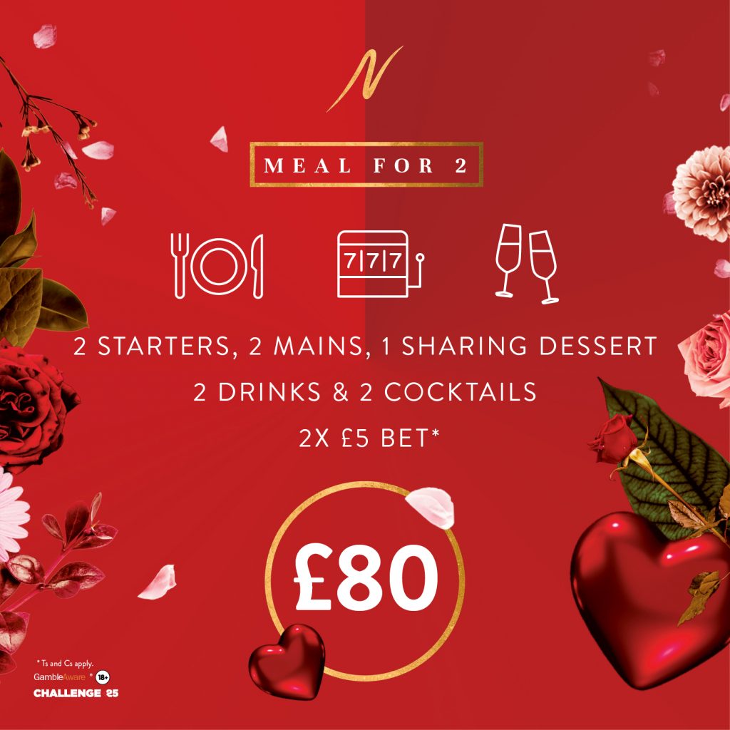 Valentine’s Meal for Two -  - Napoleons Casinos & Restaurants