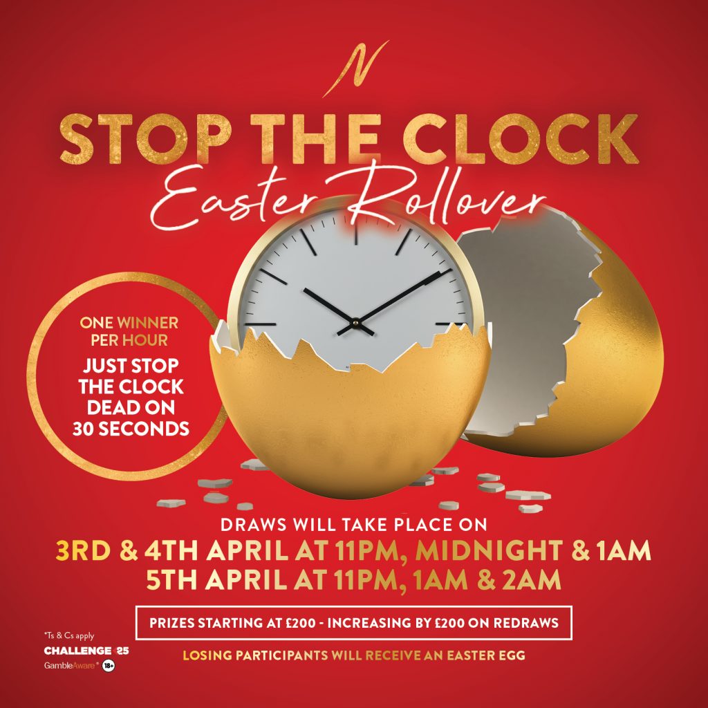 Stop The Clock Easter Rollover -  - Napoleons Casinos & Restaurants