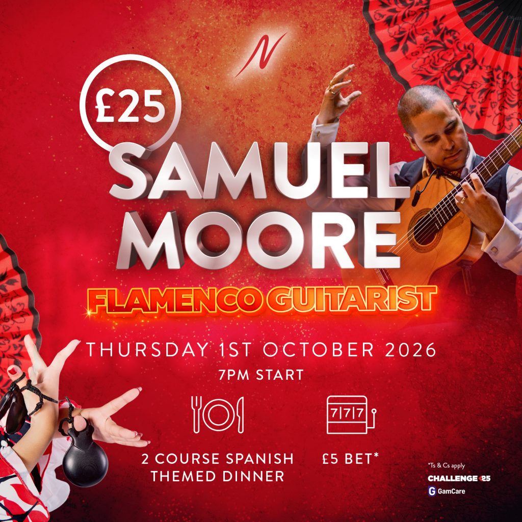 Dinner with Solo Flamenco Guitarist Samuel Moore -  - Napoleons Casinos & Restaurants