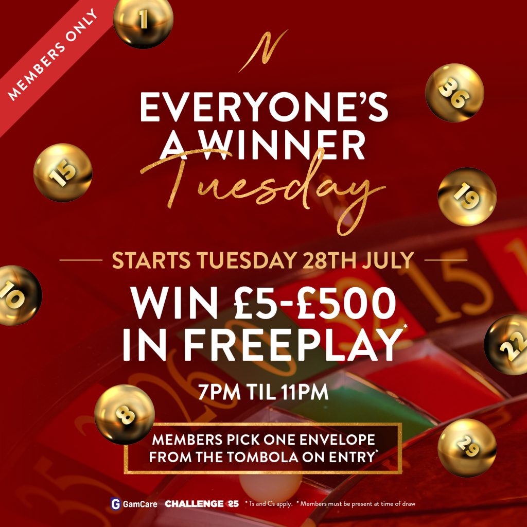 Everyone’s a Winner -  - Napoleons Casinos & Restaurants