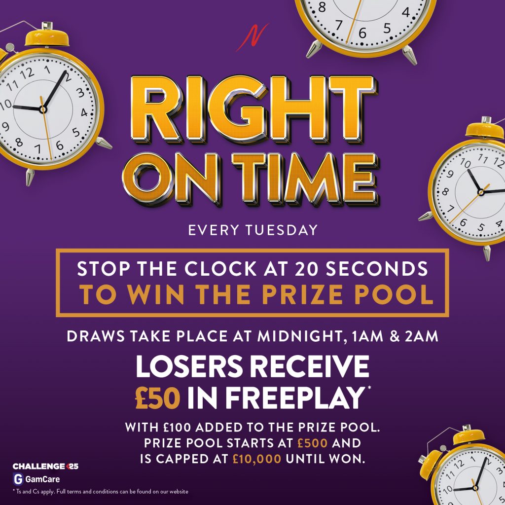 Stop the Clock - Stop the clock - Napoleons Casinos & Restaurants