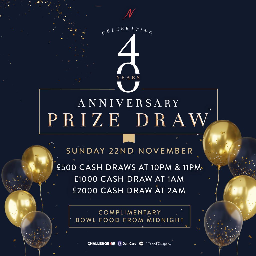 Anniversary Prize Draw -  - Napoleons Casinos & Restaurants