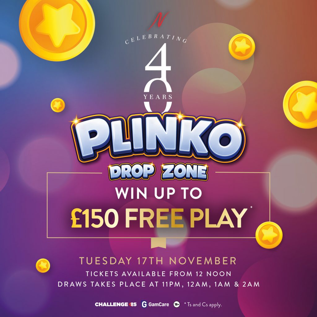 Anniversary Plinko Drop Zone -  - Napoleons Casinos & Restaurants