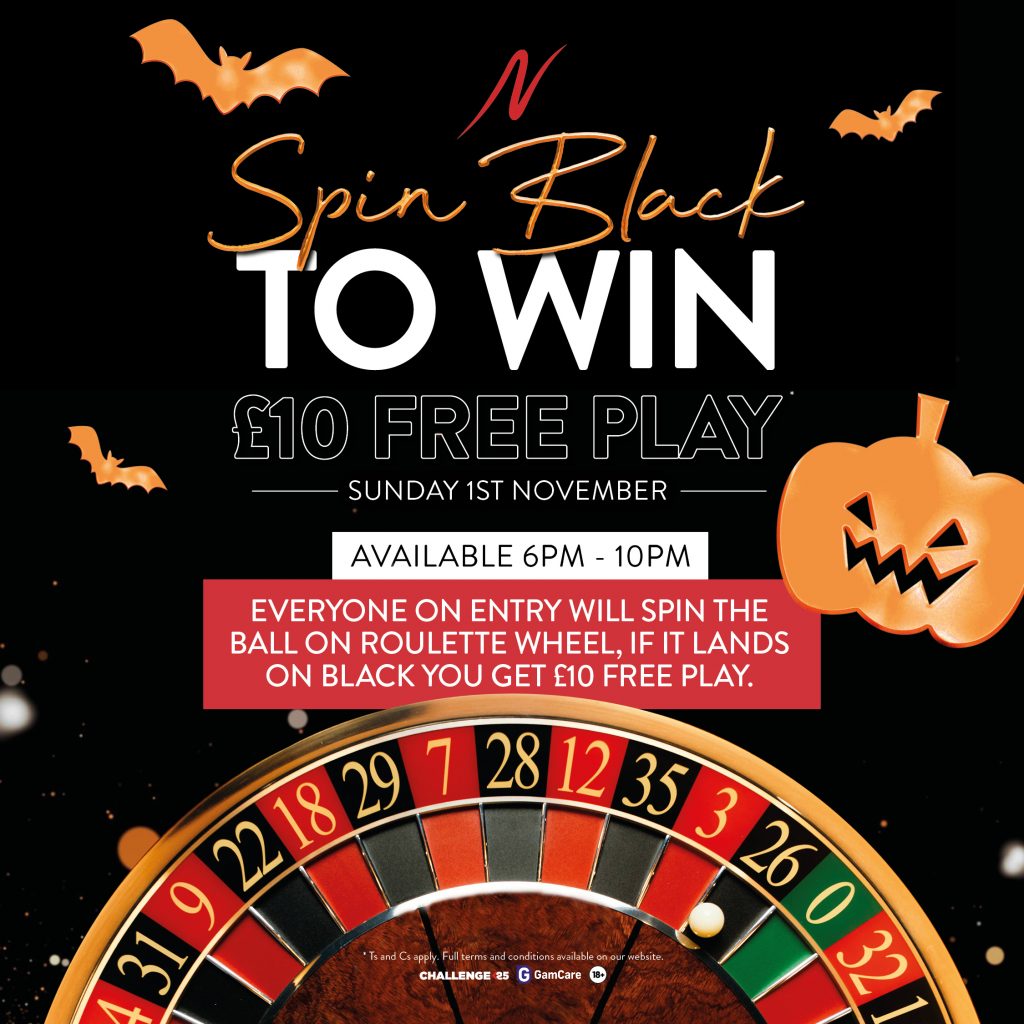 Halloween Spin to Win -  - Napoleons Casinos & Restaurants